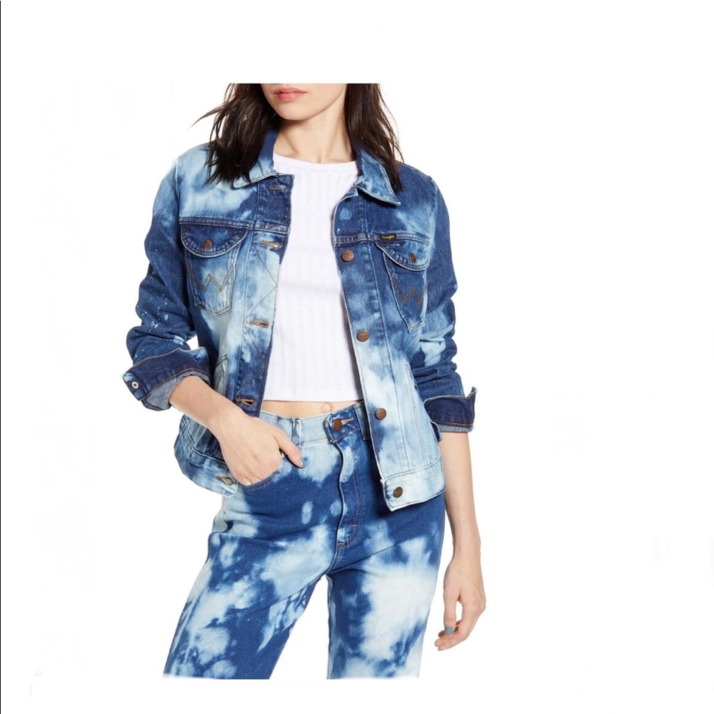 NEW! Wrangler Bleached Denim Jacket